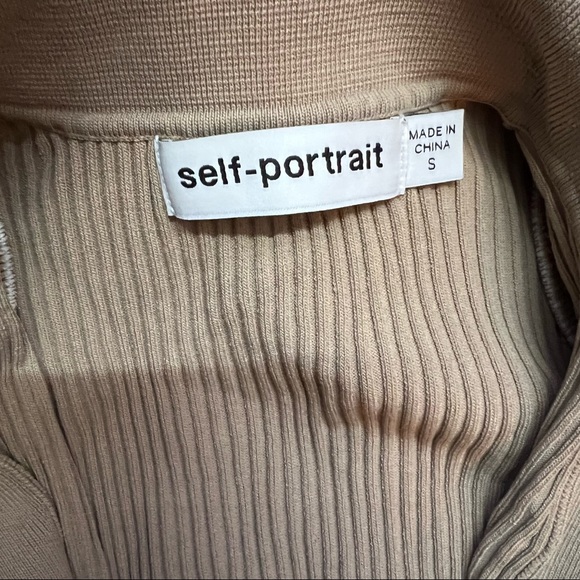 🚫SOLD🚫 SELF-PORTRAIT Ribbed Knit Dress SIZE Small - Picture 4 of 7